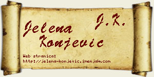 Jelena Konjević vizit kartica